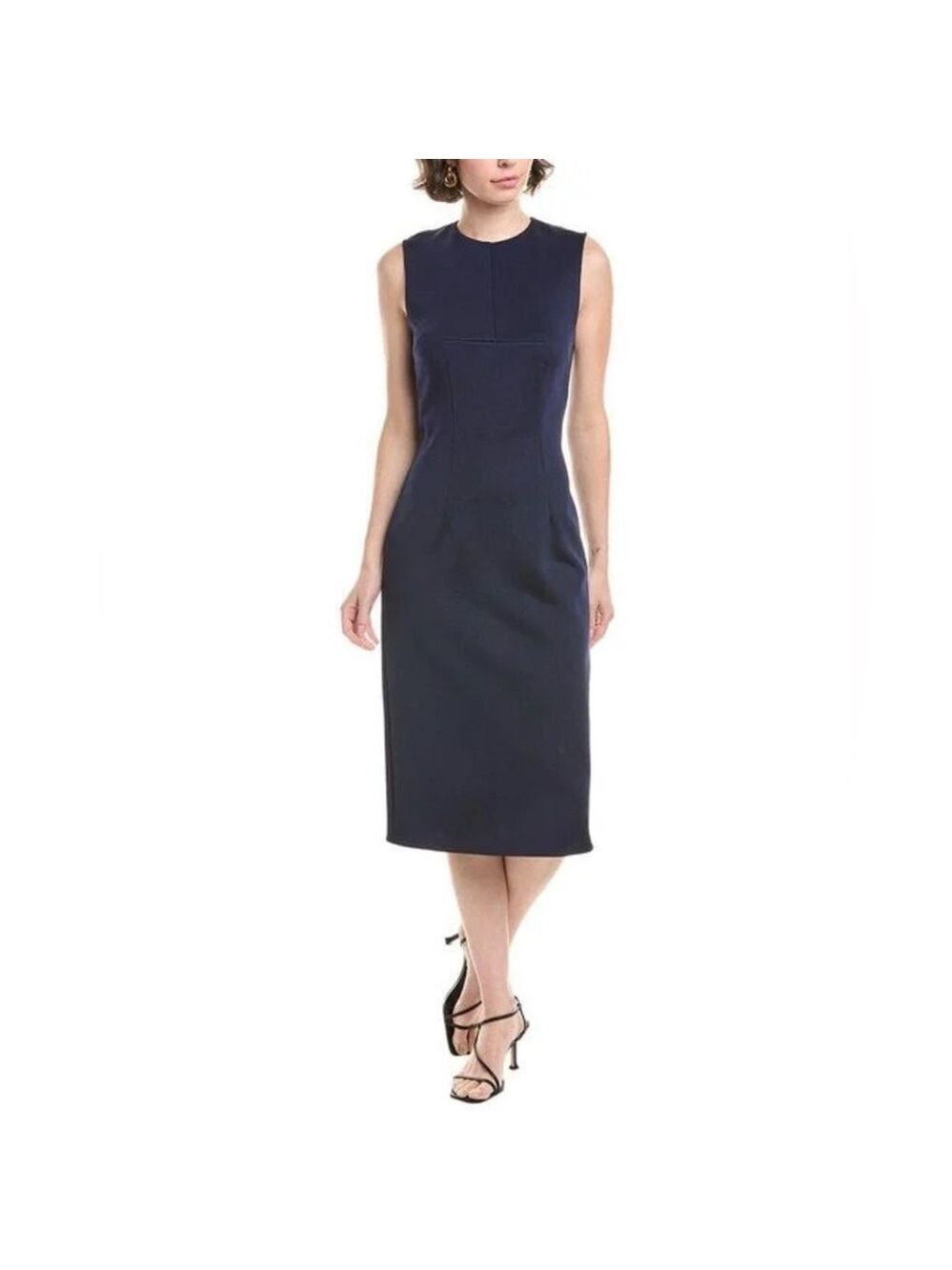SPORTMAX Women's Blue Andina Midi Sheath Dress sz small